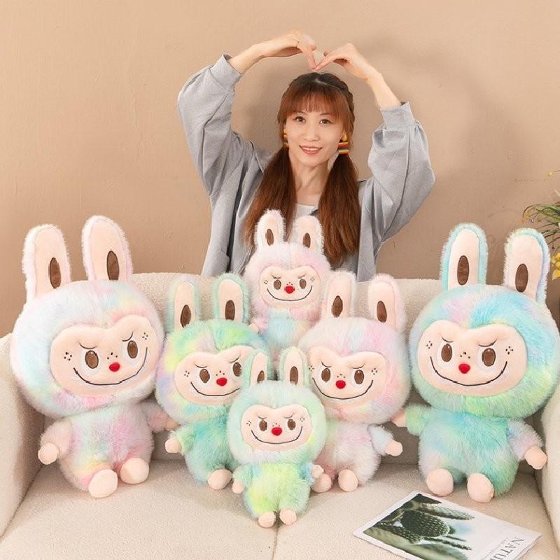 Adorable Colorful Plush Stuffed Bear Toy With Soft Dyed Mink Fabric In Multiple Sizes