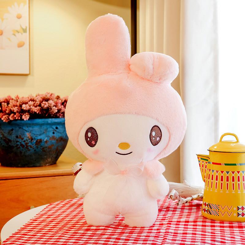 Kuromi And Melody Animal Plush Dolls With Feather Cotton Filling For Gift And Home Decor