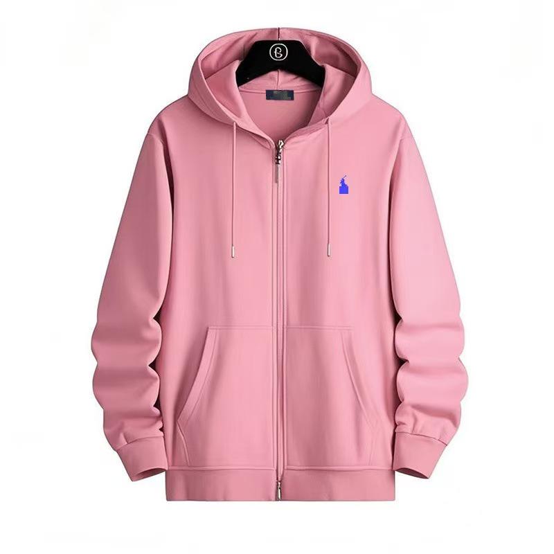 Men's Embroidered Horse Cardigan Hoodie - Spring/Autumn Jacket