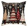 Christmas Decoration Pillowcase New Year Gift Christmas Tree Snowman Pillow Cover Home Room Decoration Sofa Cushion Cover