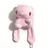 Cute Red Eye Rabbit Plush Pendant Japanese Cartoon Stuffed Doll Portable Keychain Sweet Backpack Hanging Accessory Daily