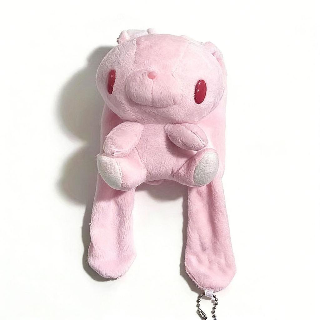 Cute Red Eye Rabbit Plush Pendant Japanese Cartoon Stuffed Doll Portable Keychain Sweet Backpack Hanging Accessory Daily