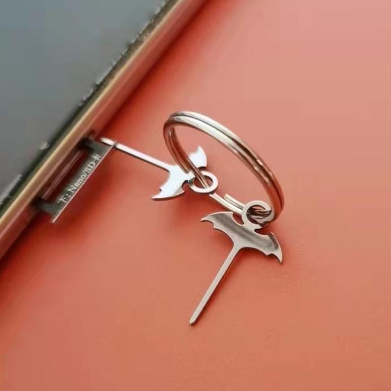 Plateau de carte Sim, 2 pièces, aiguille chauve-souris, dé à coudre en acier inoxydable, téléphones portables universels