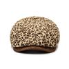 Leopard Print Newsboy Cap - New Style for Spring & Autumn, American Vintage Paperboy Hat