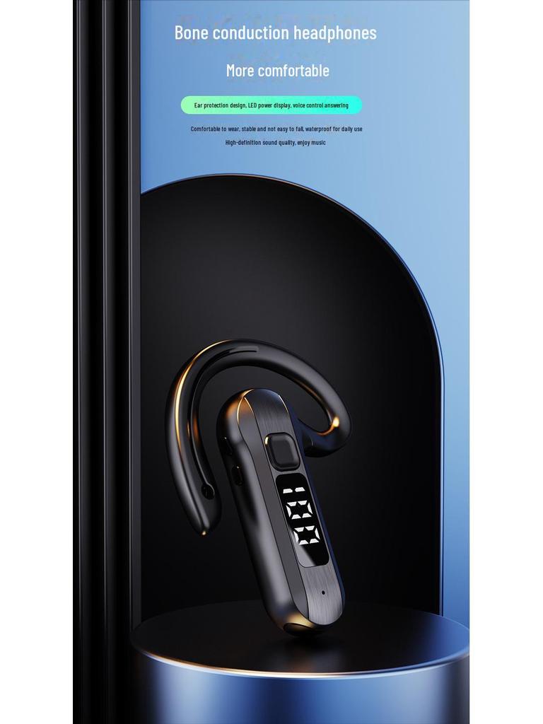 M26 OWS Ear-Hook Wireless Bone Conduction Bluetooth Headset for Running with Noise Reduction