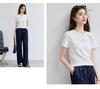 Summer "3-second instant cool" customized silver logo solid color simple and versatile loose multi-color short sleeved T-shirt