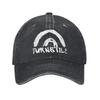 Berretto da Baseball Regolabile in Cotone Usurato con Stampa del Gruppo Unisex Turnstile