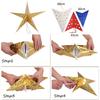 5-zackigen Stern Papier Schneeflocke Decke hängenden Stern für Hochzeit Geburtstag Xmas Party Home Dekoration