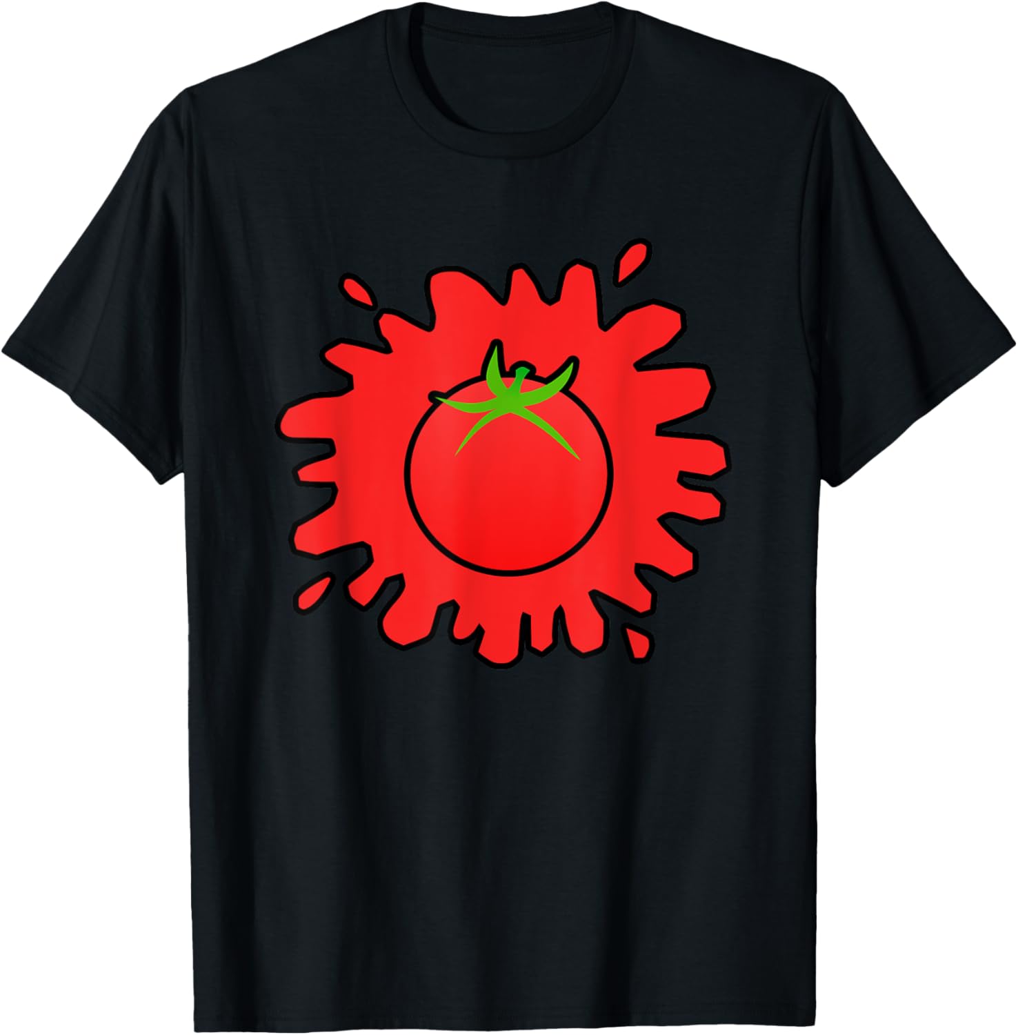 La Tomatina - испанский фестиваль томатов Еда Испания Валенсия футболка унисекс летняя уличная одежда топы на заказ женские футболки с графическим принтом 4XL чёрный 2098₽