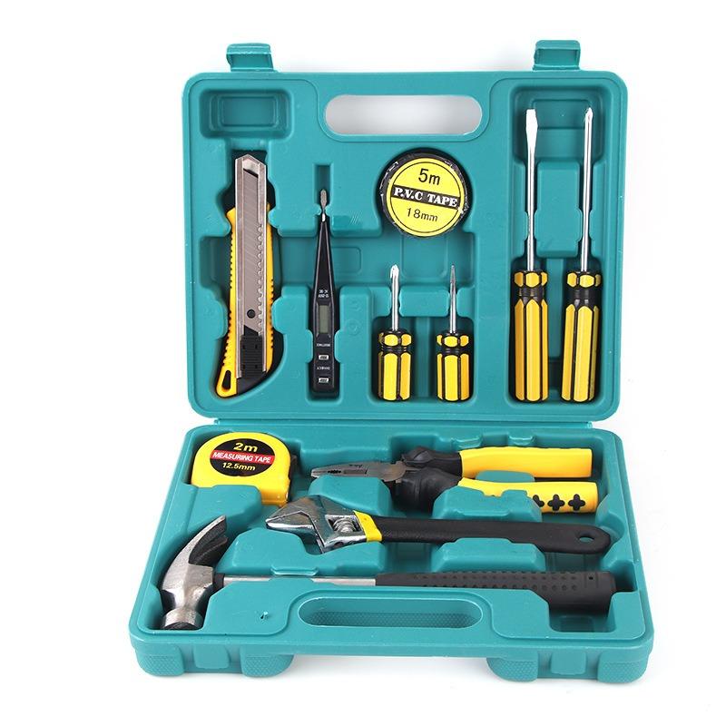 12/16Pcs Repair Tool Set Maintenance Tool Kits for Homeowner General Hand Tool Set and Toolbox Storage Case.