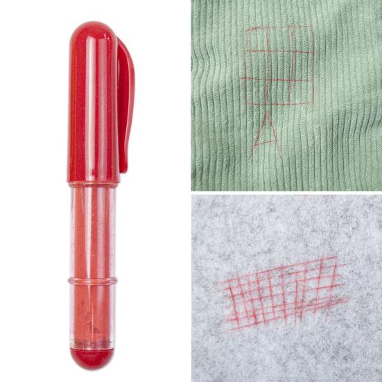 Szyć kredą Marker do tkanin Gear Top Cienka linia Przenośny, szczelny wkład Szycie Pikowanie Crafting Wymazywalne znakowanie Pióro krawieckie Materiały krawieckie