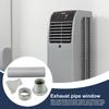 Kit de Saída de Ar Condicionado Portátil para Janela Adaptador de Mangueira de Exaustão Conector Plano para Duto Extensão Peças de Ventilação de Reposição