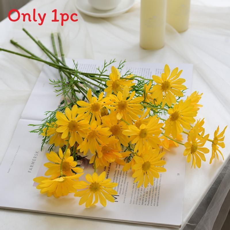 Artificial Bouquet Chamomile For Outdoor Events Home Decor Photography Use