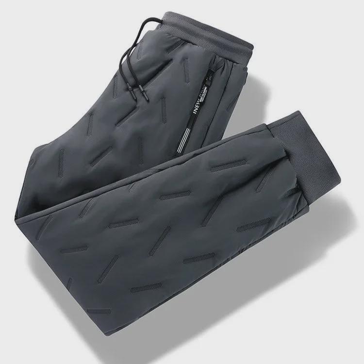 Men's Winter Warm Lambskin Pants: Fashionable, Thickened, Velvet-Lined, All-Match Casual Loose Fit.