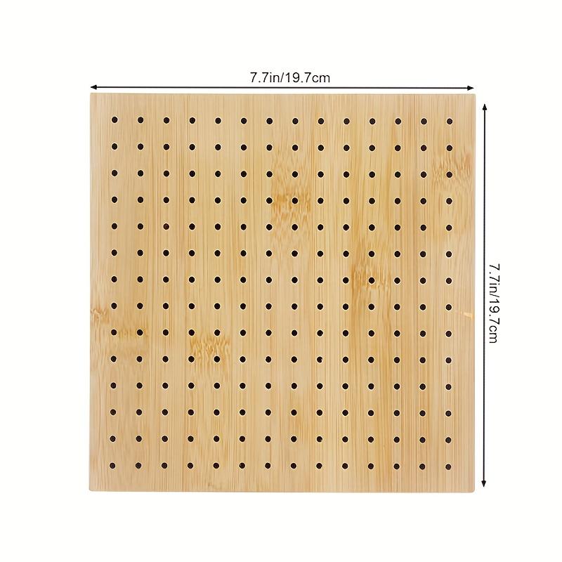 Block Plate for Crochet Weaving,Crochet Block Plate, Bamboo Grid Block Plate for Crochet Projects, Crochet Accessory Gift