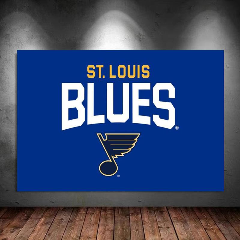 St. Louis Blues 100% Round Full Drill 5D DIY Diamond Painting Embroidery Cross Stitch Rhinestone Décor