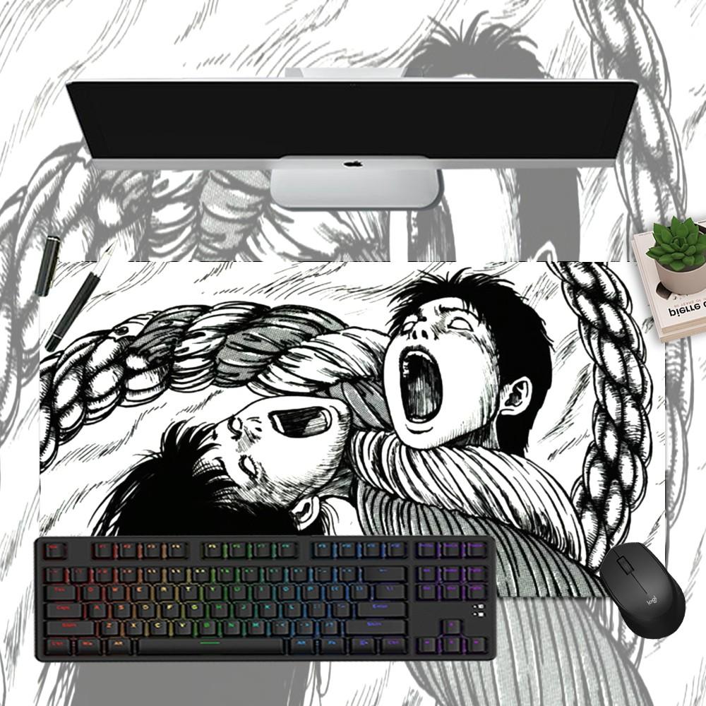 Junji Ito Tomie Kawakami Anime Mousepad Boy Pad Natural Rubber Gaming Mousepad Desk Mat Size For Gameing World Of Tanks CS GO Ze