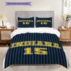 Indiana Pacers Basketball Spirit Bettwäsche(1 Bettbezug + 2 Kissenbezüge, ohne Füllung) Bettbezug und Kissenbezug Weich und bequem Bettwäsche-Set