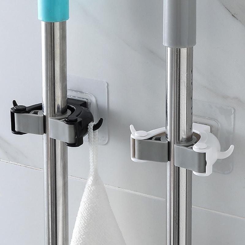Wall Mounted Mop Organizer Holder Brush Broom Hanger Storage Rack Mop Hook