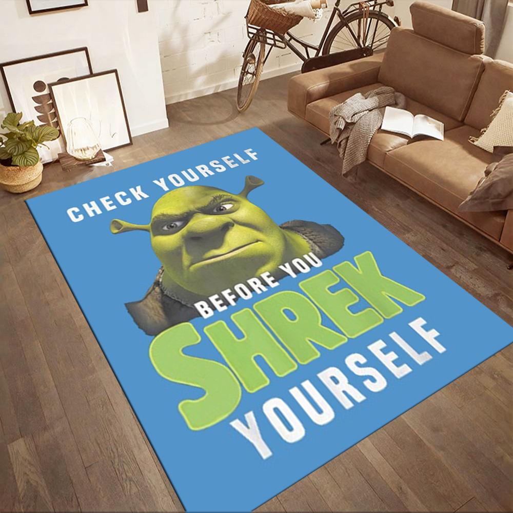 Shrek's Epic Adventures Square Rugs Are a Great Choice for Living Rooms, Bedrooms, Home Décor, and As Gifts.