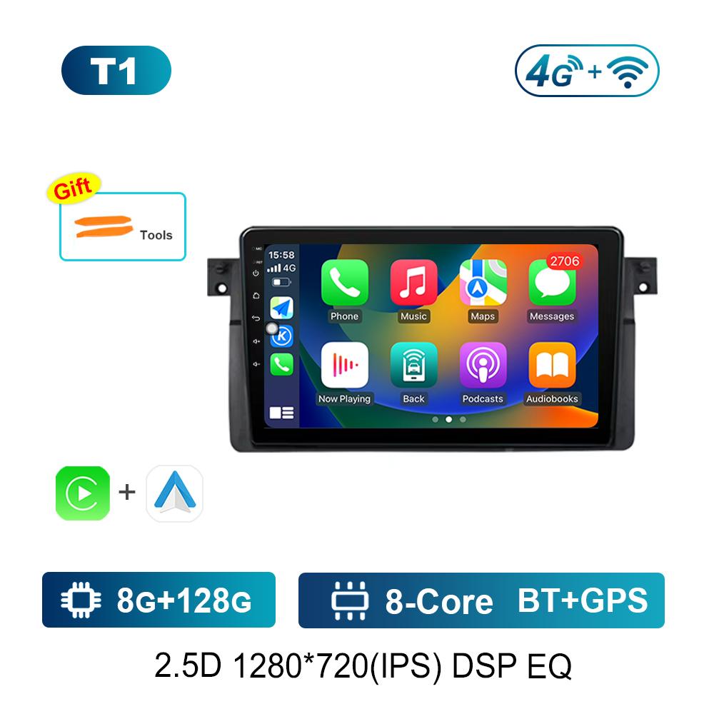 Android Car Radio Multimedia Video Player for BMW E46 M3 318/320/325/330/335 Bluetooth GPS Navigation WiFi HD Touch Screen