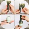 Bigqin Tea Ceremony Matcha Reusable Tea Ceremony Resin Tea Ceramic Stirring and Matcha Brush 3-Piece Set 100-Stand Whisk, Tools, Blender, Spoon,