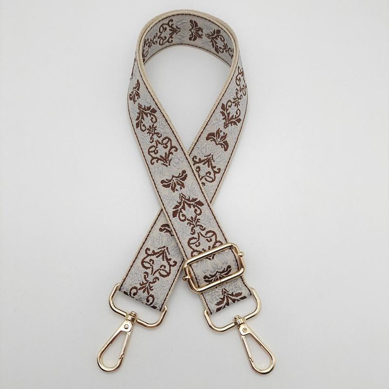 New Jacquard Women's Bag Strap One Shoulder Oblique Span Women's Bag Parts Accessories Replacement Strap Adjustable Bag Strap