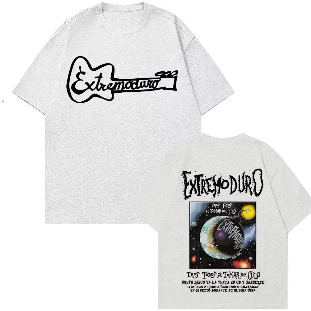 Rock Band EXTREMODURO Tour 2026 T-shirts Men Women Harajuku Hip Hop Punk T Shirt Male Summer Cotton Oversized T-shirt Streetwear