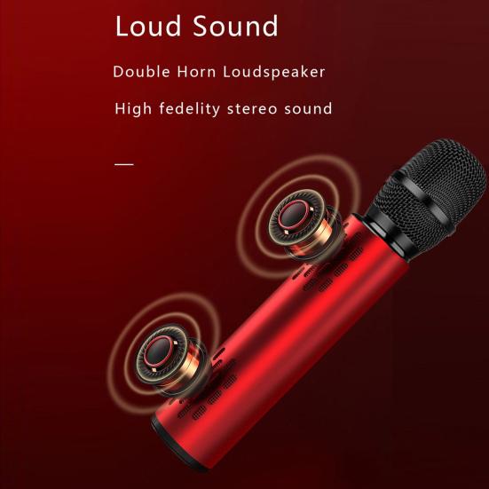 Profesionální UHF bezdrátový mikrofon Křišťálově čistý zvuk Redukce šumu Vše v jednom zařízení pro zpěv karaoke Mikrofon kompatibilní s Bluetooth