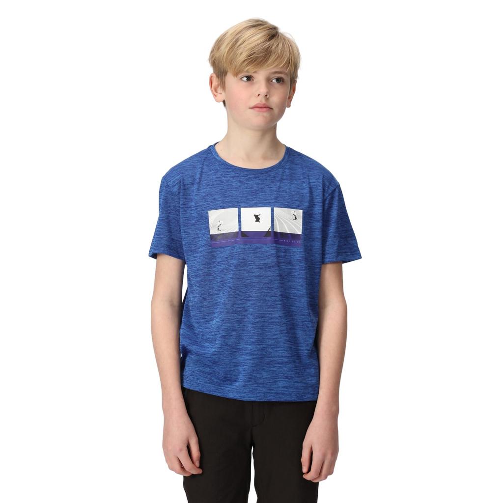 Regatta Childrens/Kids Findley Graphic Print Marl T-Shirt