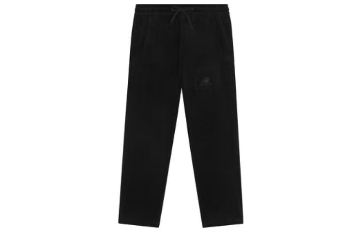 

New Balance Knitted Sweatpants Men s Black Moderate Straight Fit Pants AMP24365-BK XL