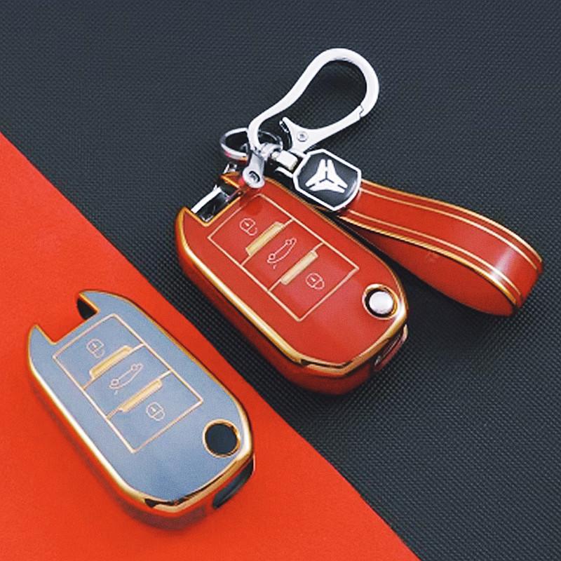 TPU Car Remote Key Case Cover Shell For Peugeot 208 107 206 306 307 308 2008 3008 4008 5008 RCZ Citroen C1 C2 C3 C4 C5 CACTUS C8