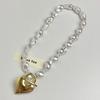 Imitation Pearl Heart-Shaped Necklace For Women 2025 New Heart-Shaped Pendant Necklace Fashionable Women's Jewelry Accessory