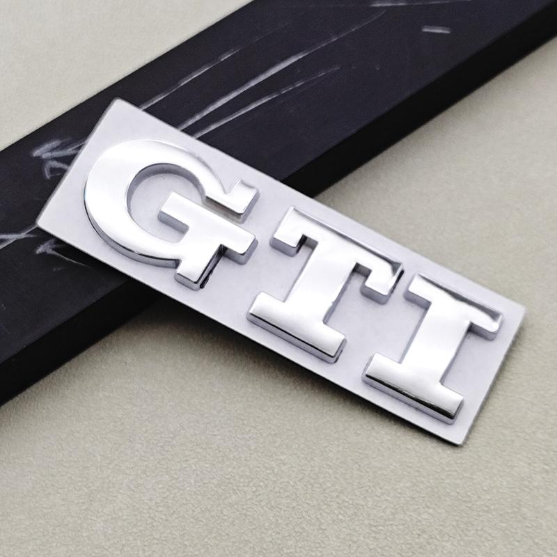 Pro VW VOLKSWAGEN 2026 Nové 3D kovové logo Znak GTI Písmena Odznak na zadní kufr auta Pro Volkswagen VW Golf 4 5 6 7 7.5 MK4 MK5 MK6