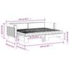 VidaXL Daybed with Trundle Bed and Mattress Yellow 80x200 Cm Velvet 3197793