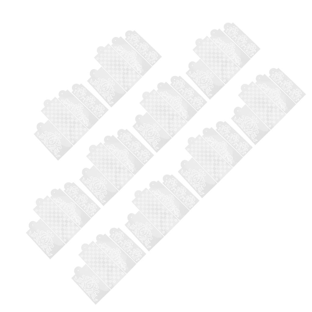 10er Set Kuchensprayform Kuchenprägeform Backschablonen für Heimküchenwerkzeug