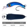 8PCS Bow-Shaped Minnow Micro-Lure 4CM-1.5GBait with Single Hook White Striped New Fishing Model Artifi