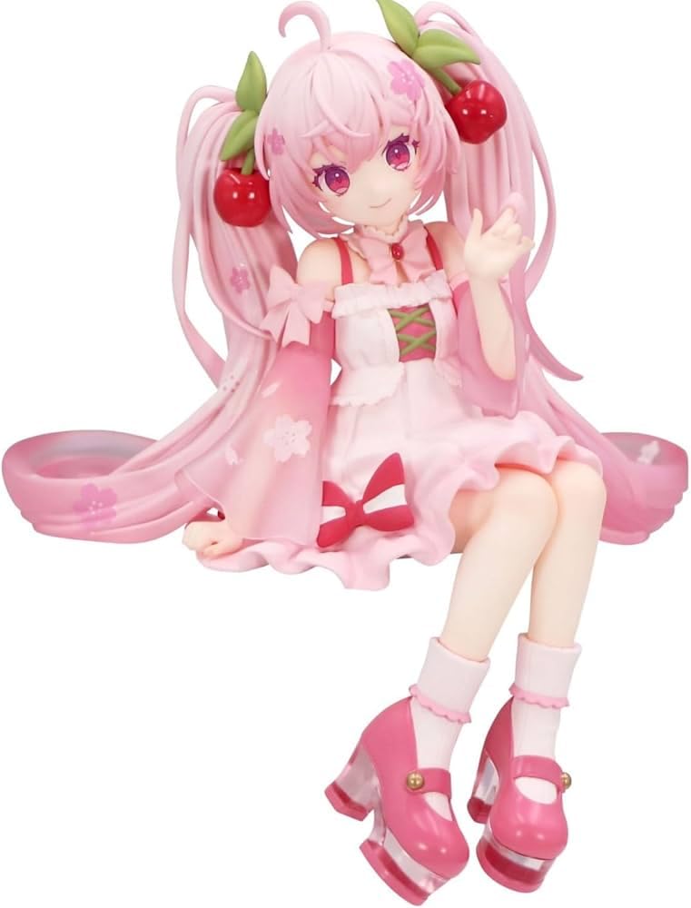 

Фигурка Hatsune Miku Sakura Miku Noodle Stopper 2025 Официальная Прибл.. 14см