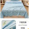100% Cotton Single Bed Sheet Set Lightweight Breathable Student Dorm Bedding With Pillowcase Stripe