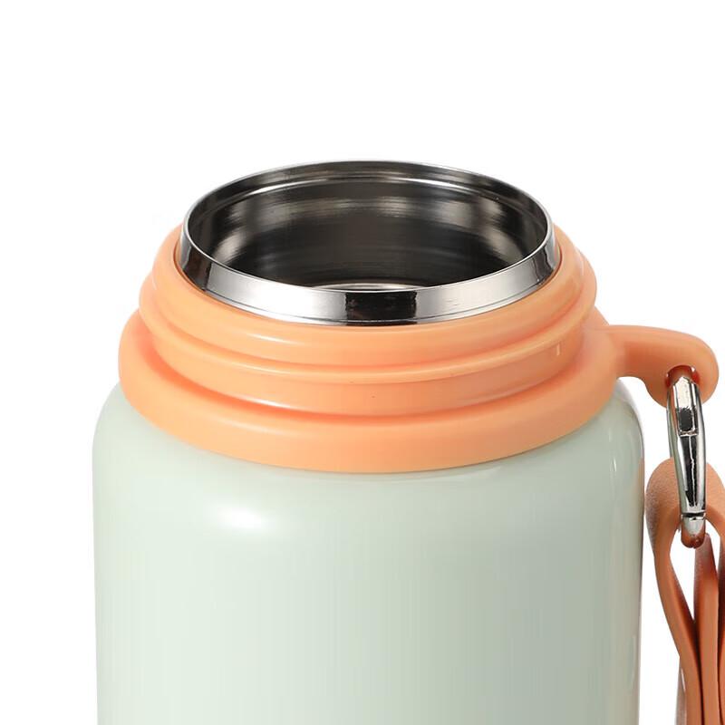 LocknLock 500ml Dual-Lid Insulated Straw Bottle