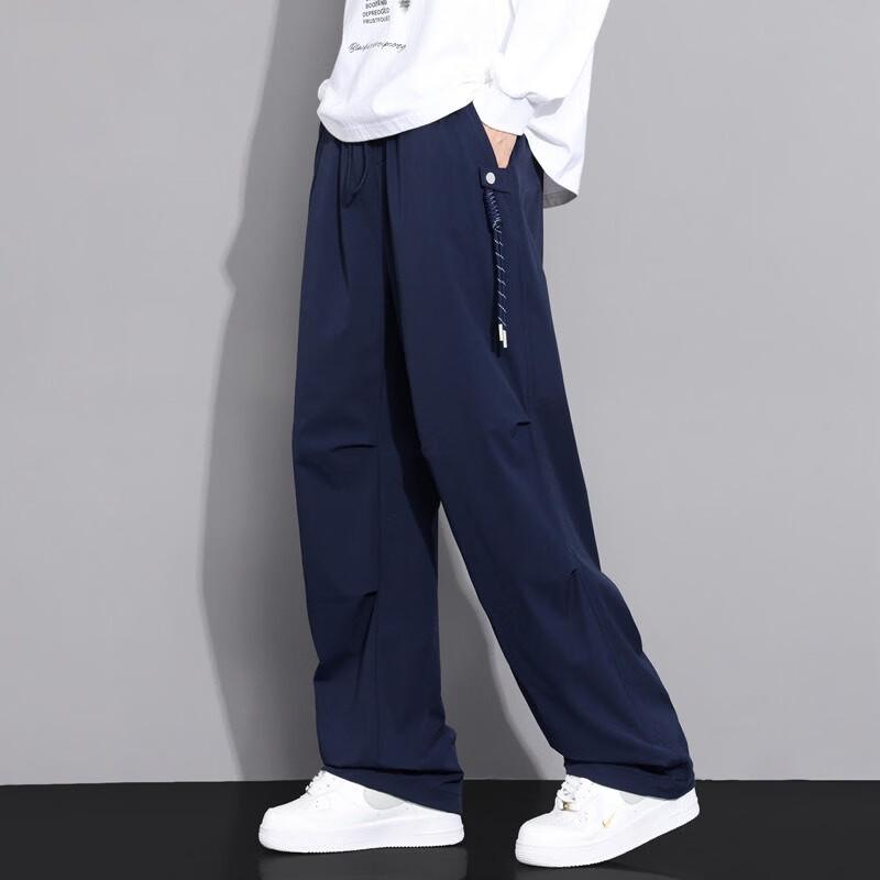 Men's American Style Pleated Parachute Cargo Pants