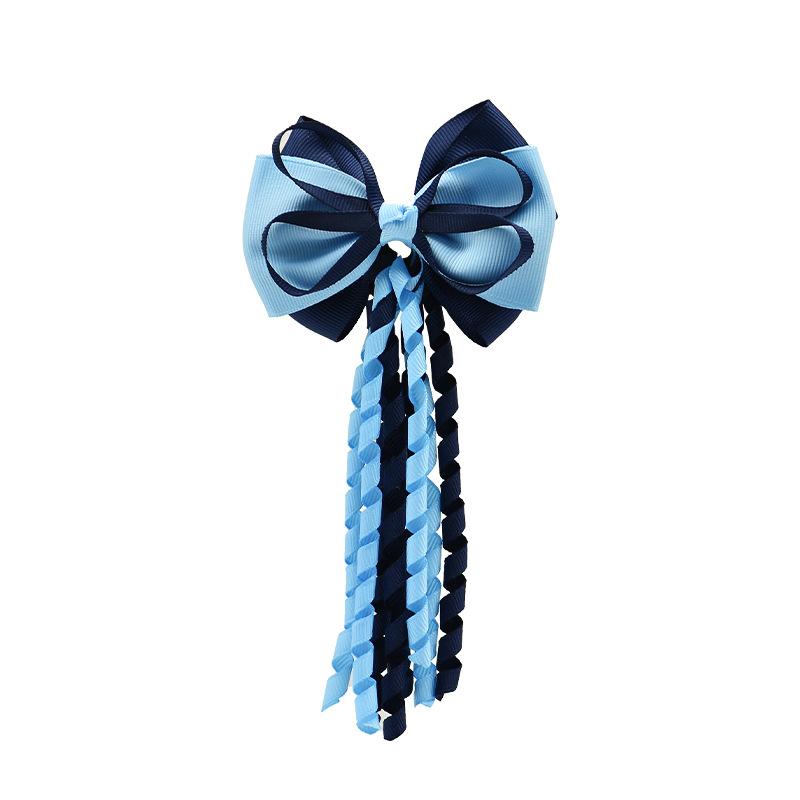 Festival Hair Clips Bow Hairpins Curly Ribbon Tassels Hair Decoration For Girls Hair Accessories
