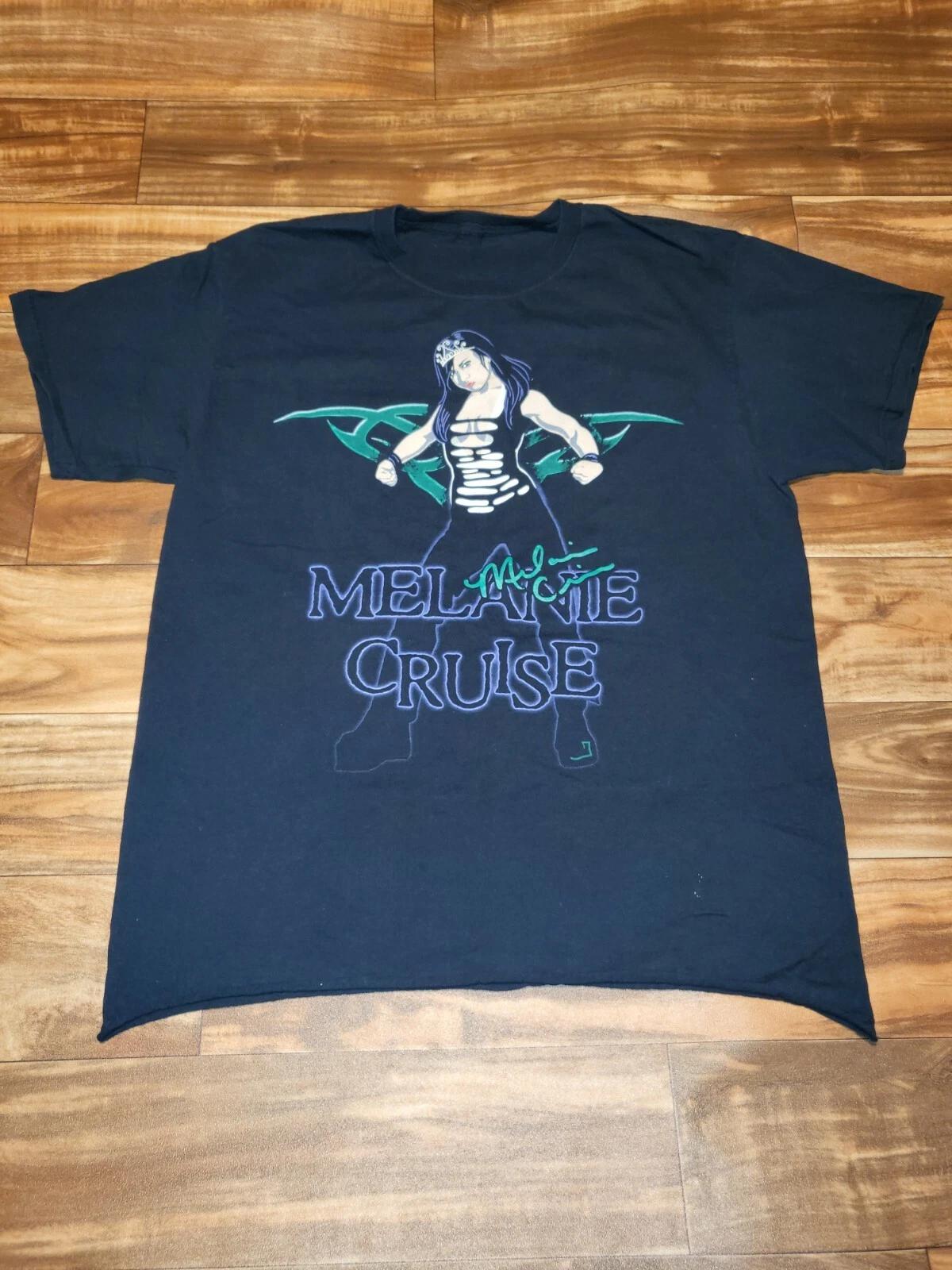 

Vintage RARE 2000s Melanie Cruise Wrestling Black T Shirt Size L/XL M