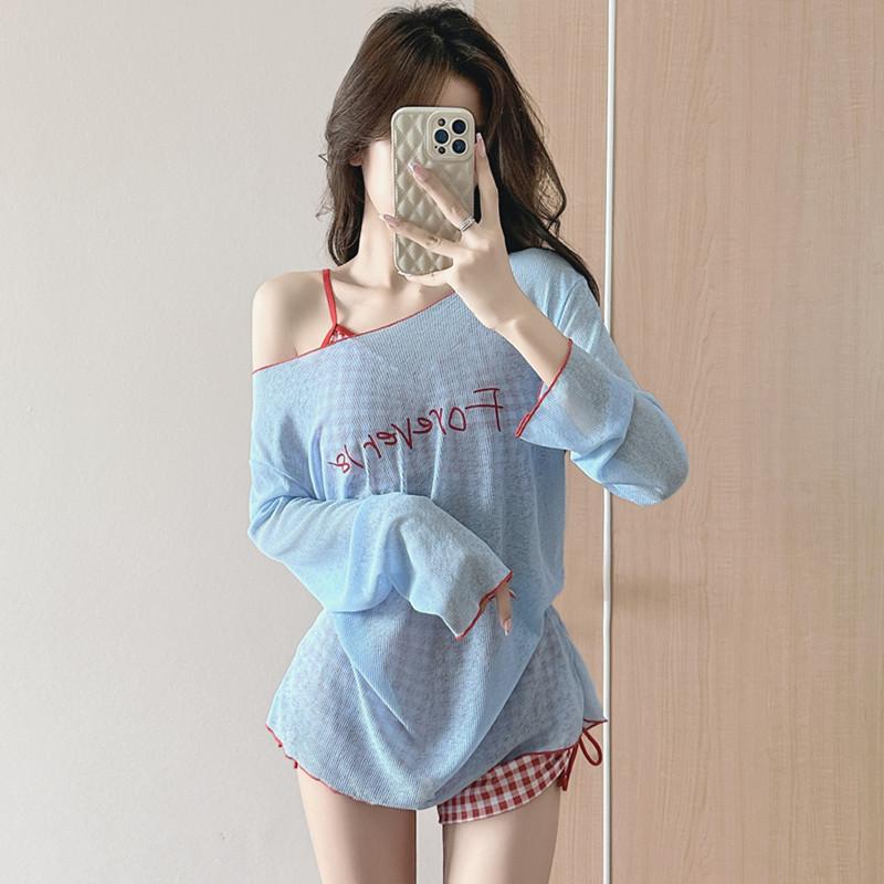 Split Swimsuit Women's Three-piece Dopamine Large Size Belly Cover Skinny Girl Hot Spring Resort Beach Swimsuit