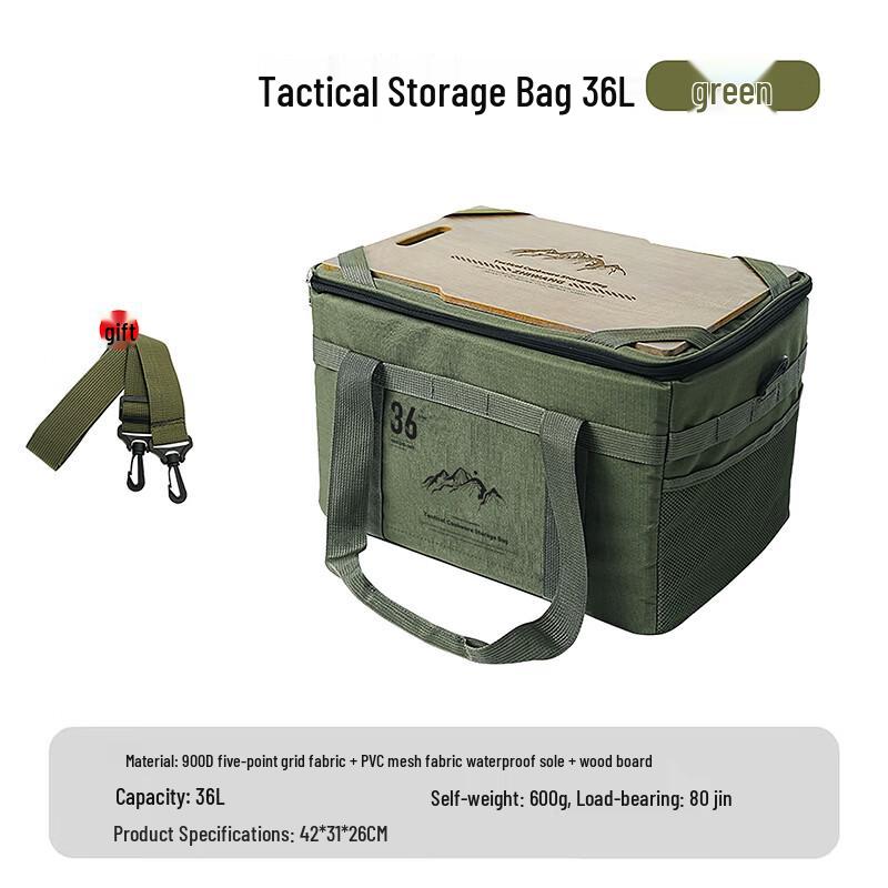 Portable Camping Storage Bag with Integrated Table
