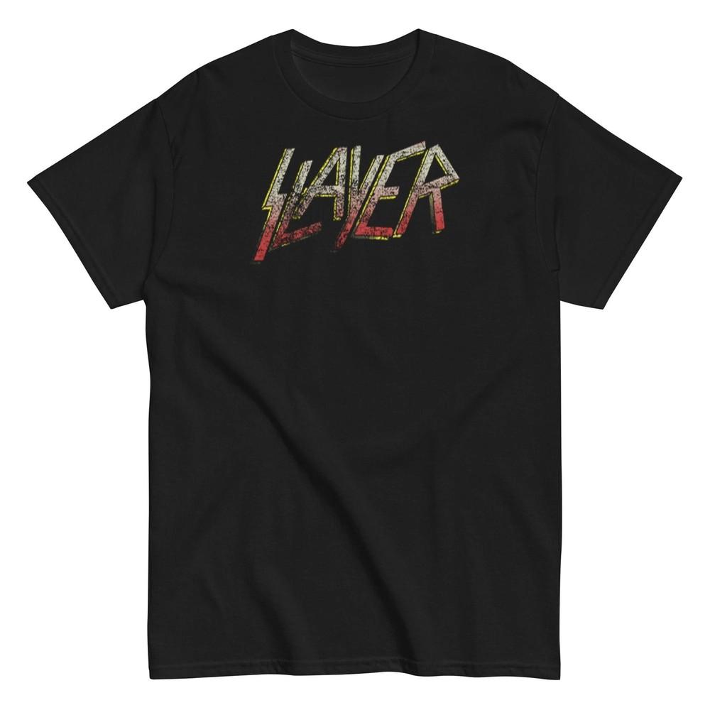 Slayer Gradient Logo Officially Licensed Mens T Shirt Black Unisex T-Shirt