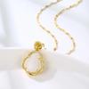 Pink White Buddha Necklace for Women Exquisite Chinese Style Maitreya Buddah Necklace Pendant Female Gifts