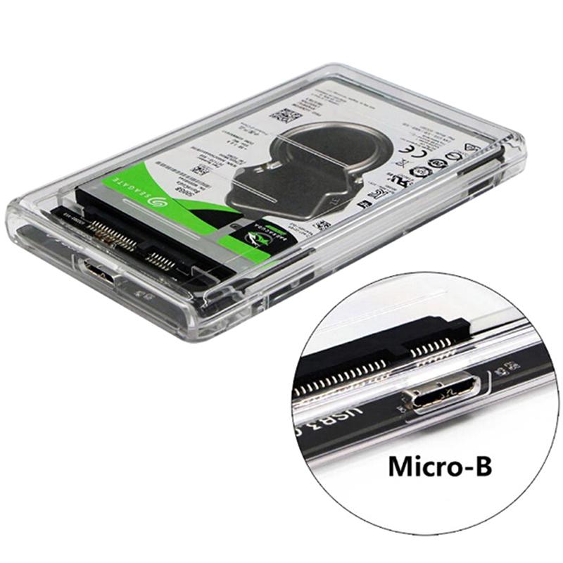 2.5'' Usb 3.0 To Sata Ssd Hdd Hard Drive Disk External Case Enclosure