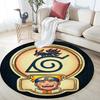 Uzumaki Naruto pattern round rug,Carpet Rug for Living Room Bedroom Playroom ,Non-slip Floor Mat,Holiday Gifts and Birthday Gifts.