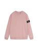 Unisex Solid Color Round Neck Stone Badge Starry Cross Long Sleeve Hoodie